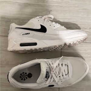 Nike Air Max White and Black Sneakers